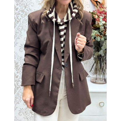 Blazer strass choco