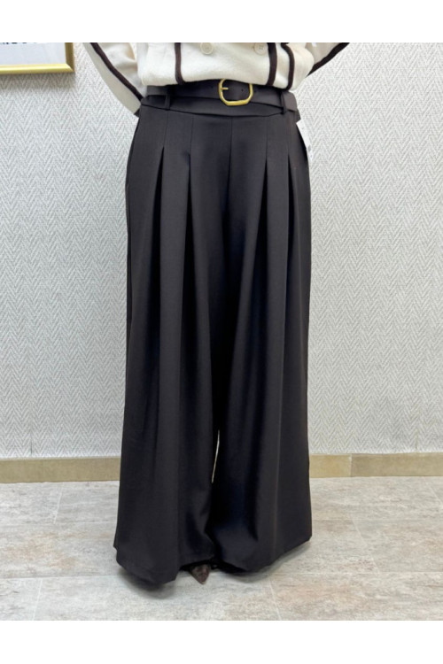 Pantalon alex pinzas choco