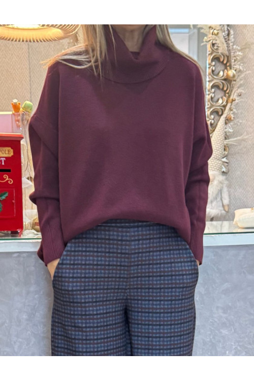 Jersey cuello vuelto grueso