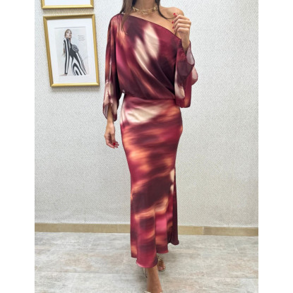 Vestido capa tie dye
