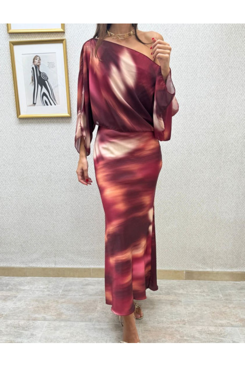 Vestido capa tie dye