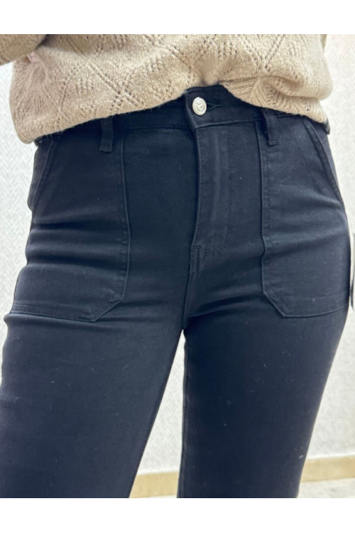 Vaquero bolsillo negro