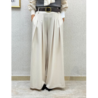 Pantalon alex pinzas beige