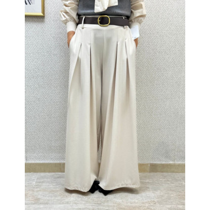 Pantalon alex pinzas beige