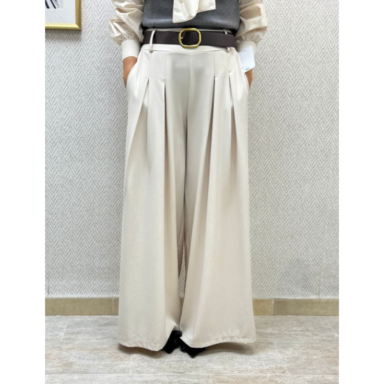 Pantalon alex pinzas beige