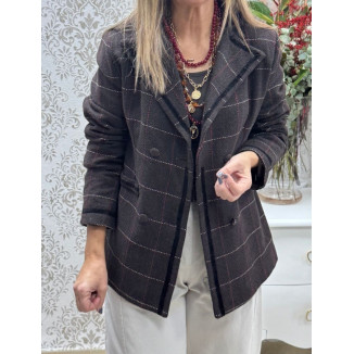 Chaqueta paño cuadros 