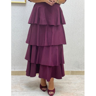 Falda volantes vaquera