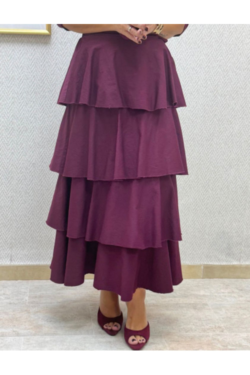 Falda volantes vaquera