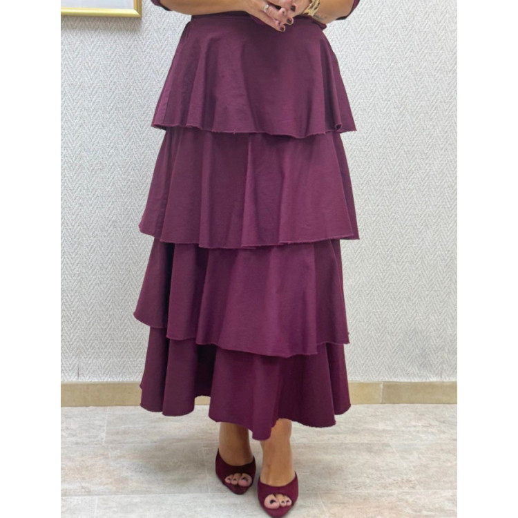 Falda volantes vaquera