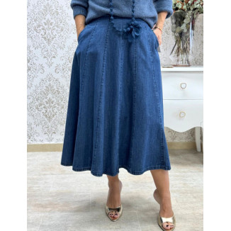Falda nerjas denim