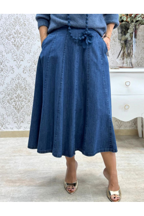 Falda nerjas denim