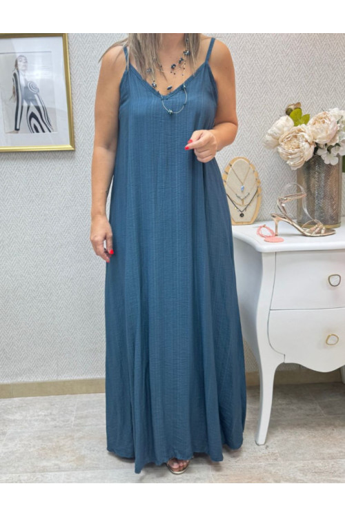 Vestido tencel pardo
