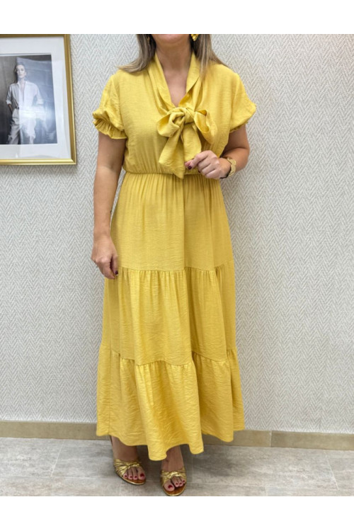 Vestido lazada cortes-