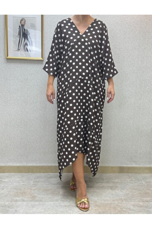 Vestido irregular lunares