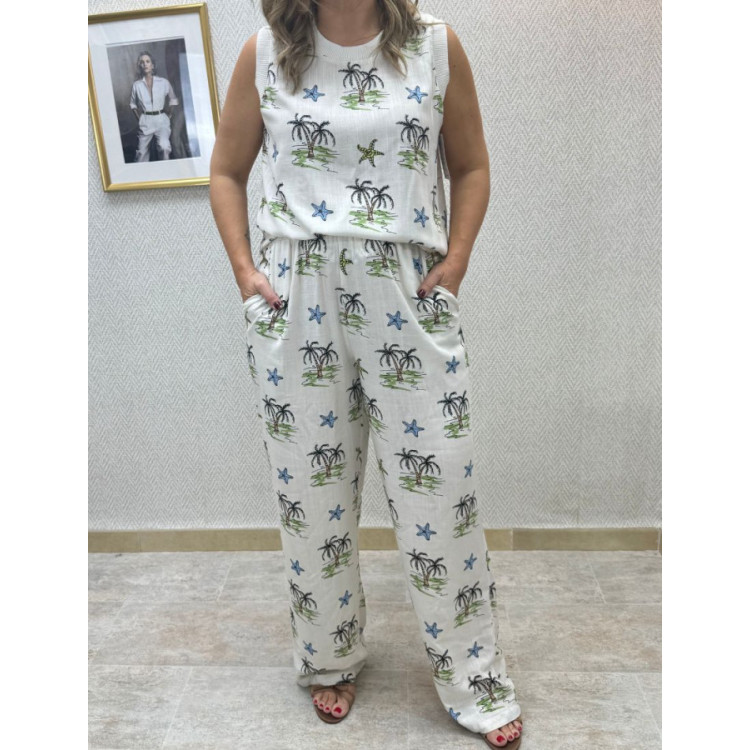 Conjunto beach verde-