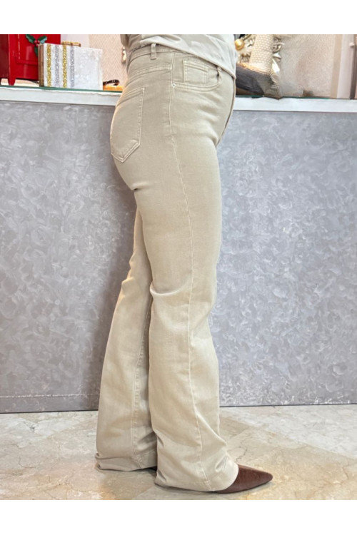 Vaquero beige wide leg