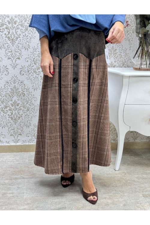 Falda gales mix pana