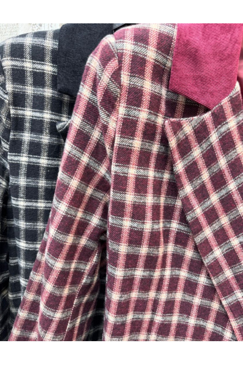 Chaqueta paño cuadros 