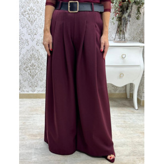 Pantalón pinzas palazzo