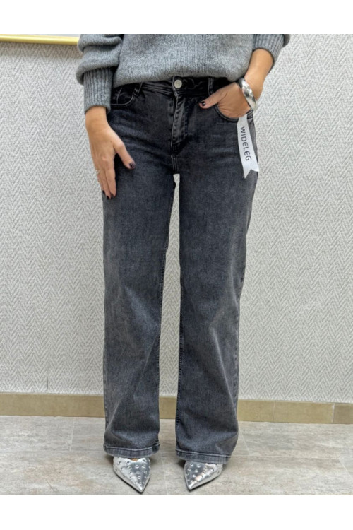Vaquero gris wide leg