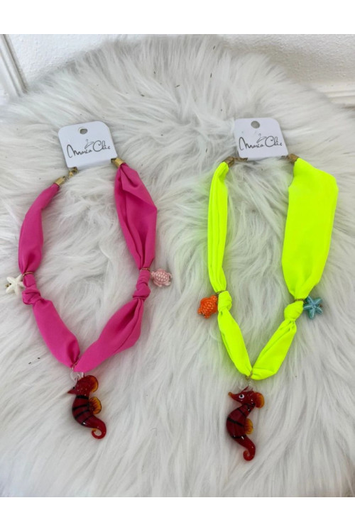 Collar tela fluor