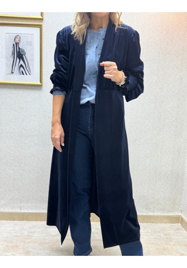 Kimono terciopelo hombrera