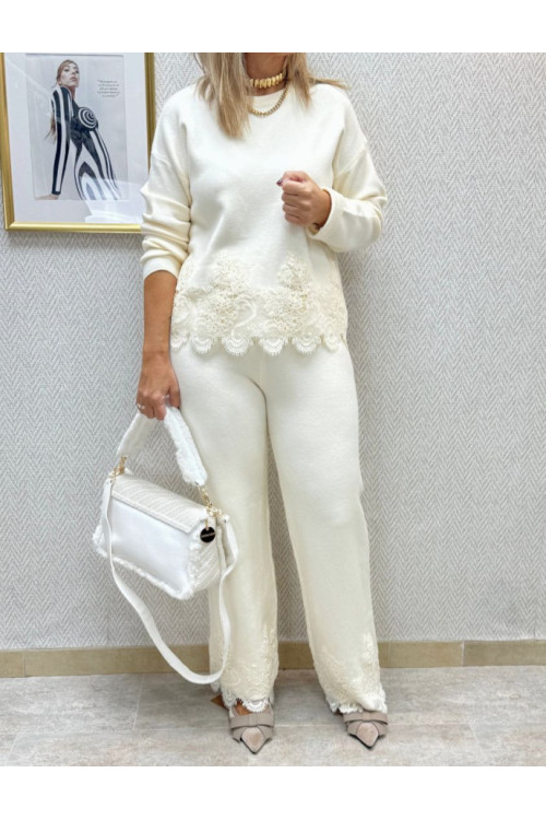 Conj pant punto encaje