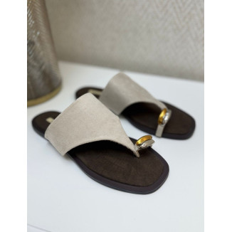 Sandalia taupe-