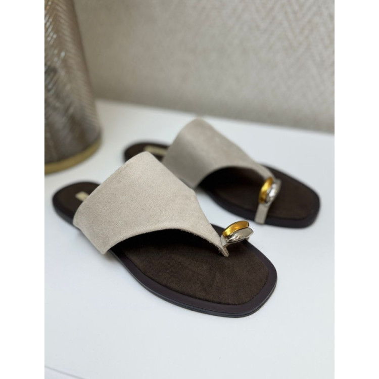 Sandalia taupe-