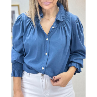 camisa cuello fruncido-
