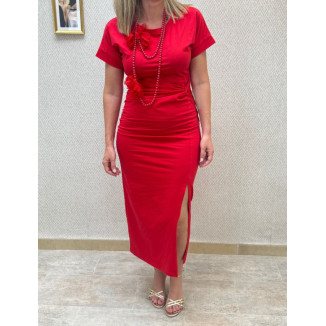 vestido aldodón anudado