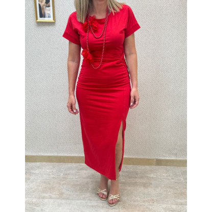 vestido aldodón anudado