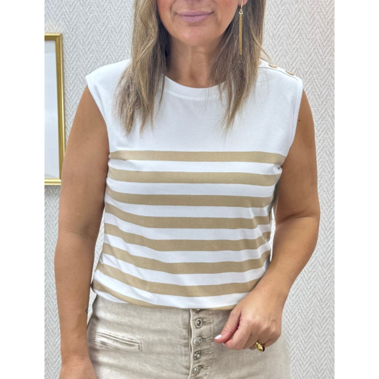 Camiseta almerimar camel-