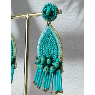 Pendientes turquesa