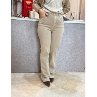 Vaquero beige wide leg