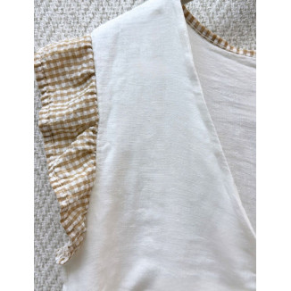 Blusa nudo vichy-
