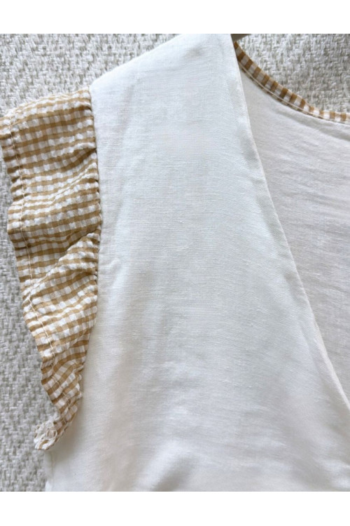 Blusa nudo vichy-