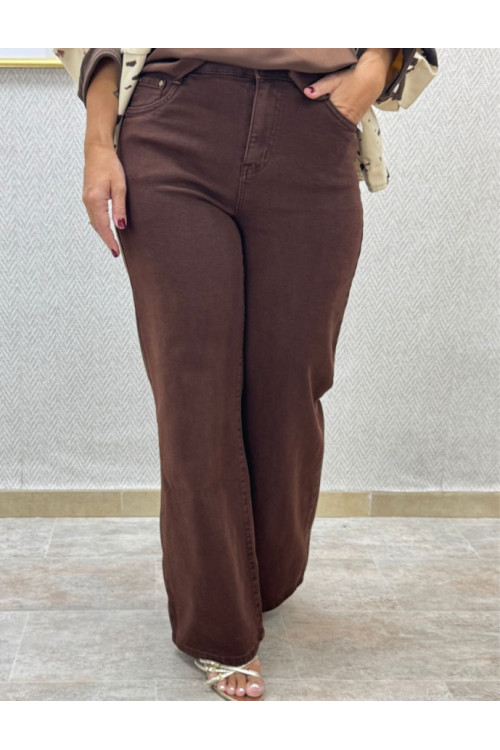 Vaquero choco wide leg