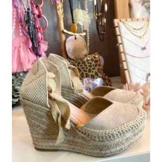 Esparteñas ante beige-