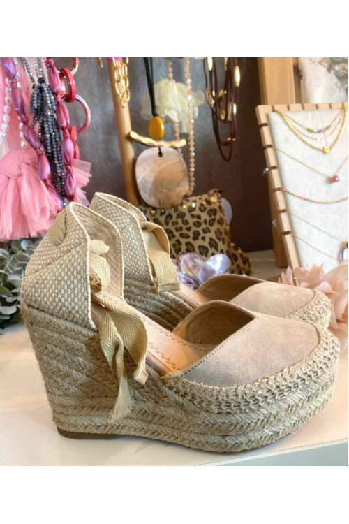Esparteñas ante beige-