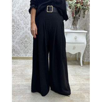 Pantalón pinzas palazzo