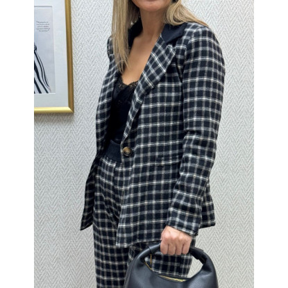 Chaqueta paño cuadros 