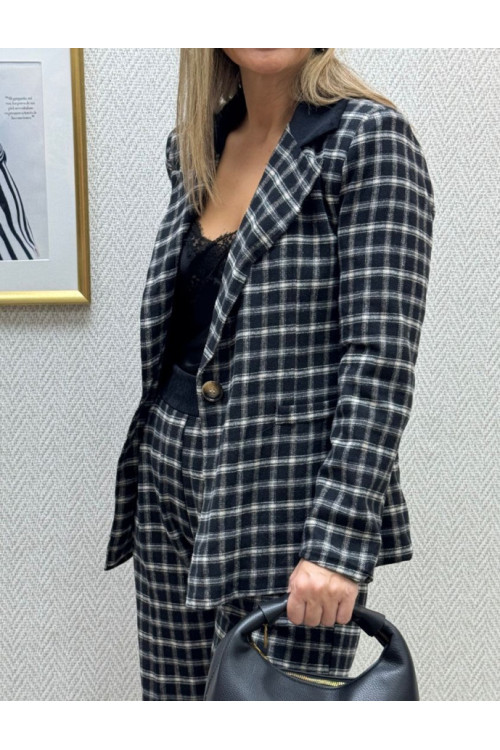 Chaqueta paño cuadros 