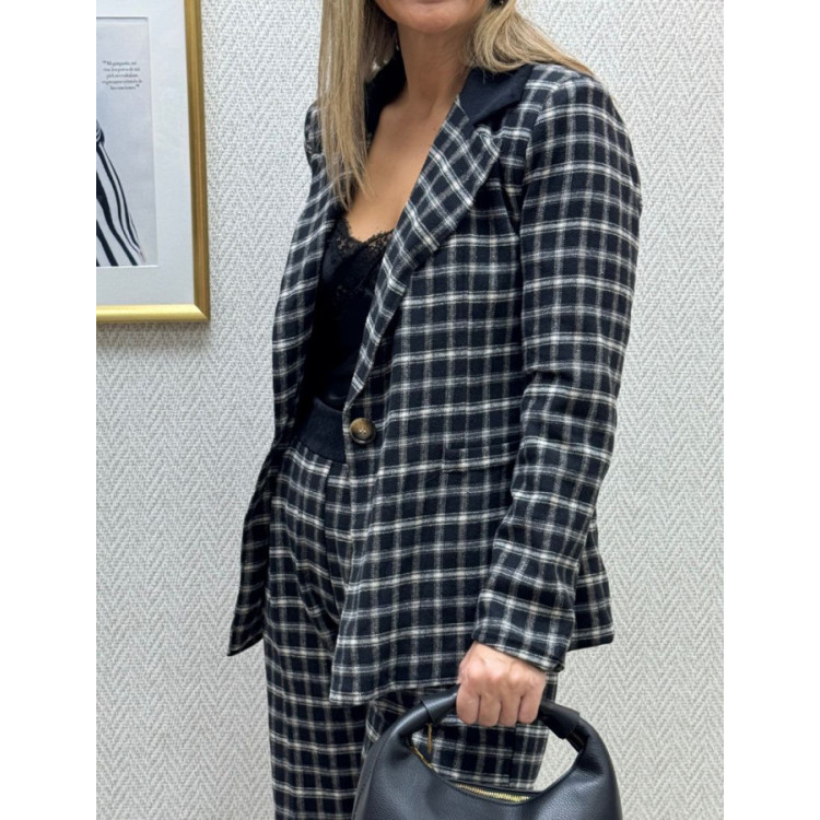 Chaqueta paño cuadros 