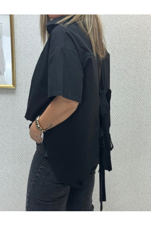 Camisa irregular lazos-