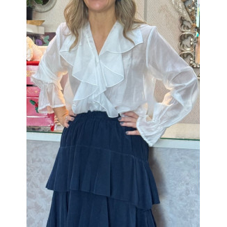 Camisa seda chorrera 