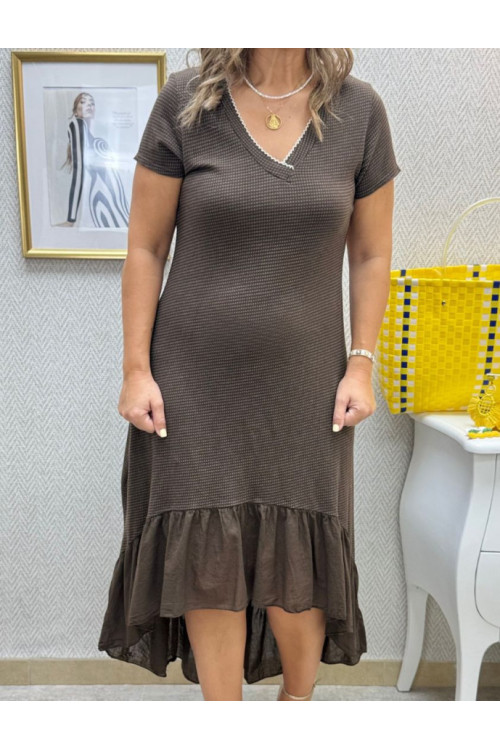 vestido algodón bajo