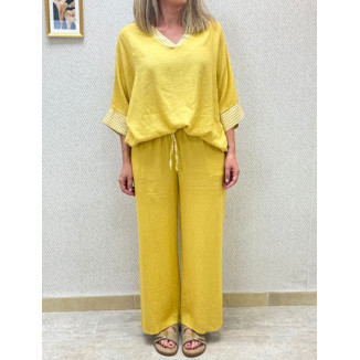 Conj pant vichy-