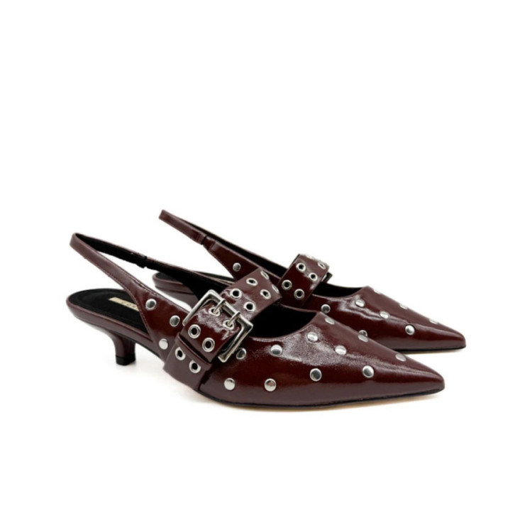 Destalonado burdeos tachas