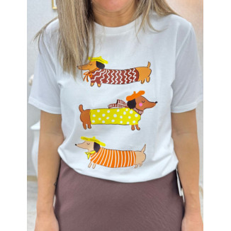 camiseta salchicha yellow-
